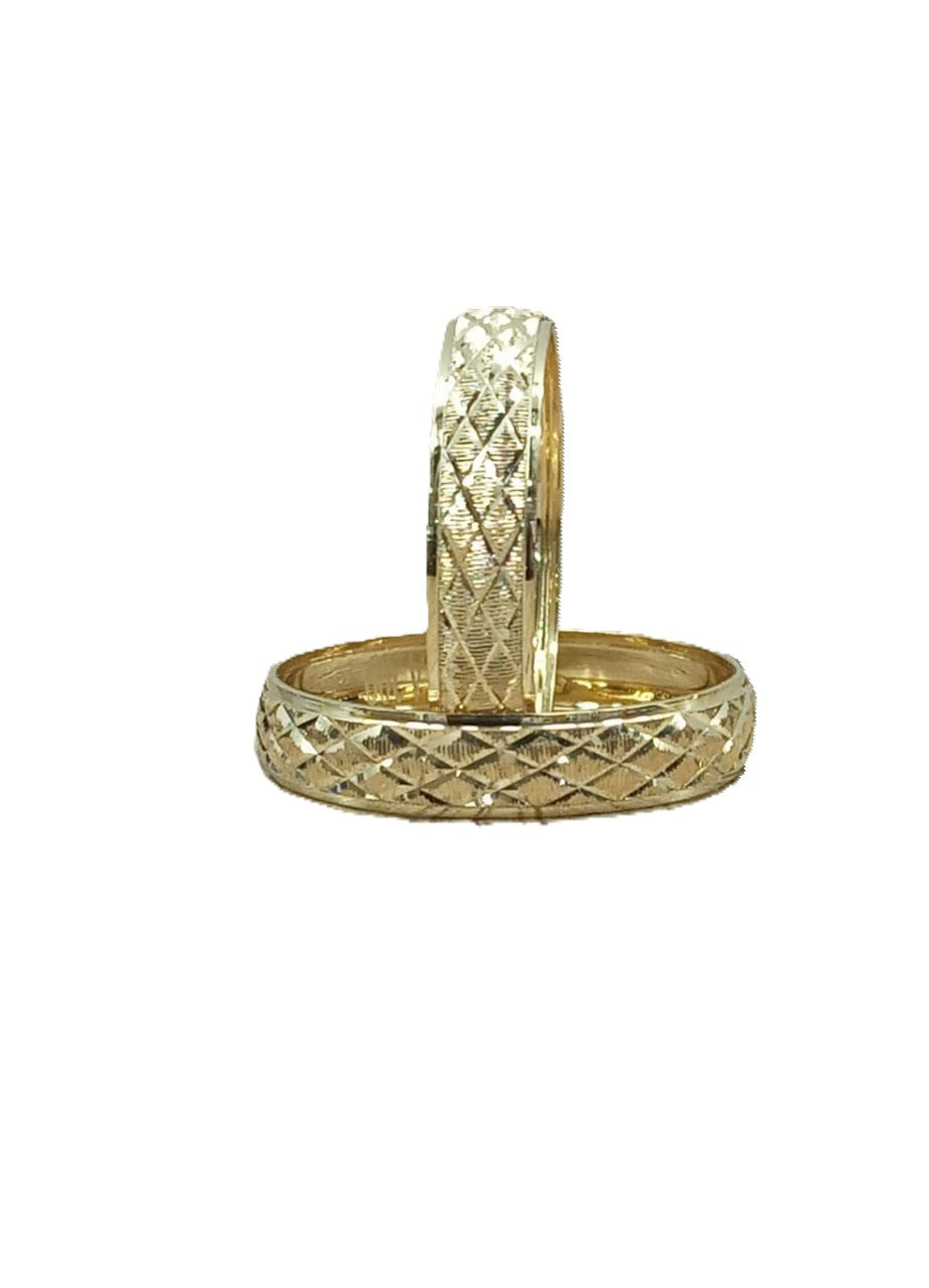 Argolla Matrimonial Hueca 6 mm Oro 14 K- Modelo 3