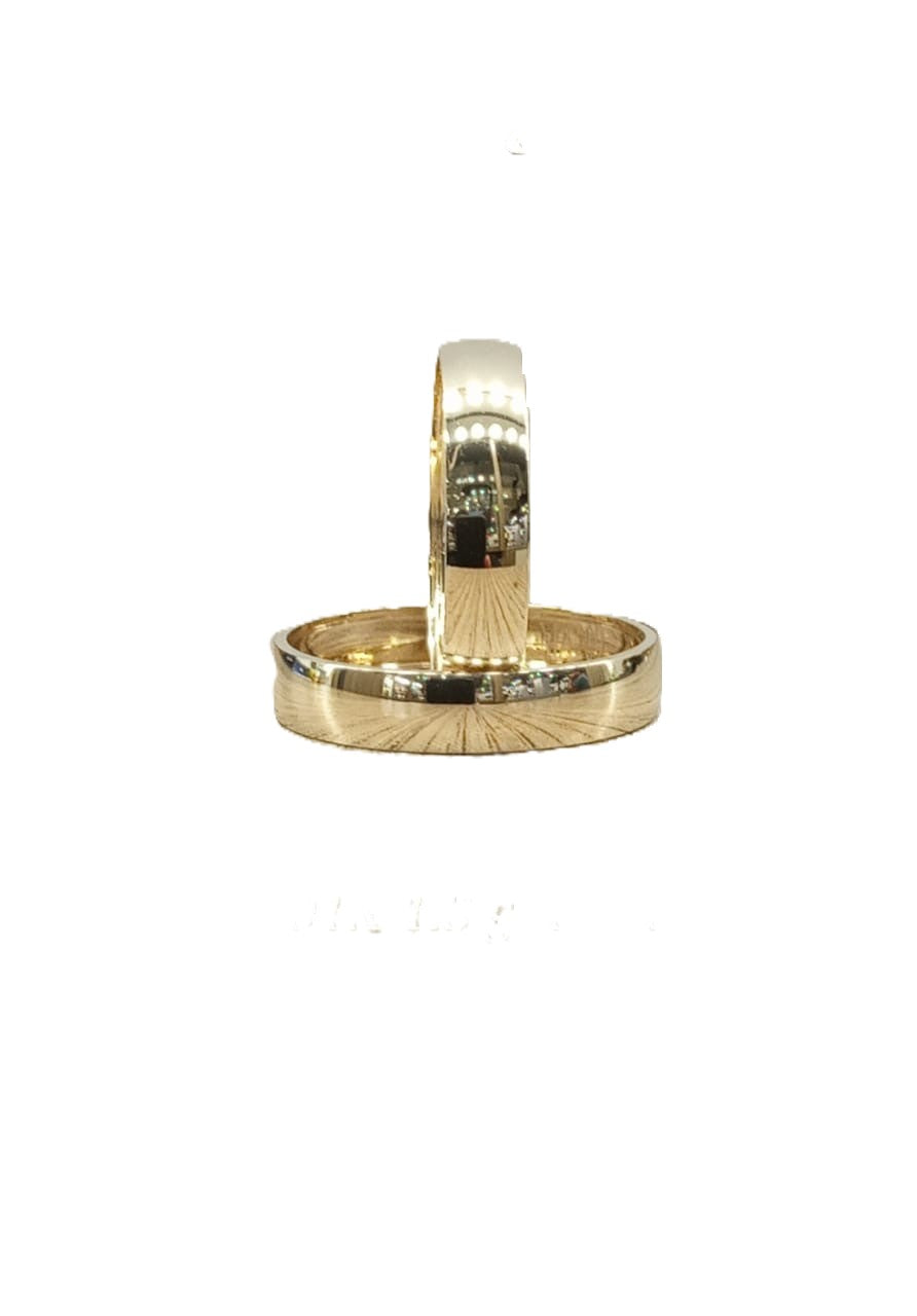 Argolla Matrimonial  Lisa Light 4 mm Oro 14 K- Modelo 1