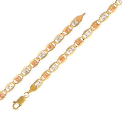 Pulsera Tipo Valentina 3 Oros DSKY 6.7 mm 14 K